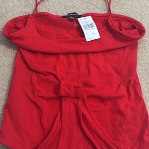 Fashion Nova Bold Red Camisole Top